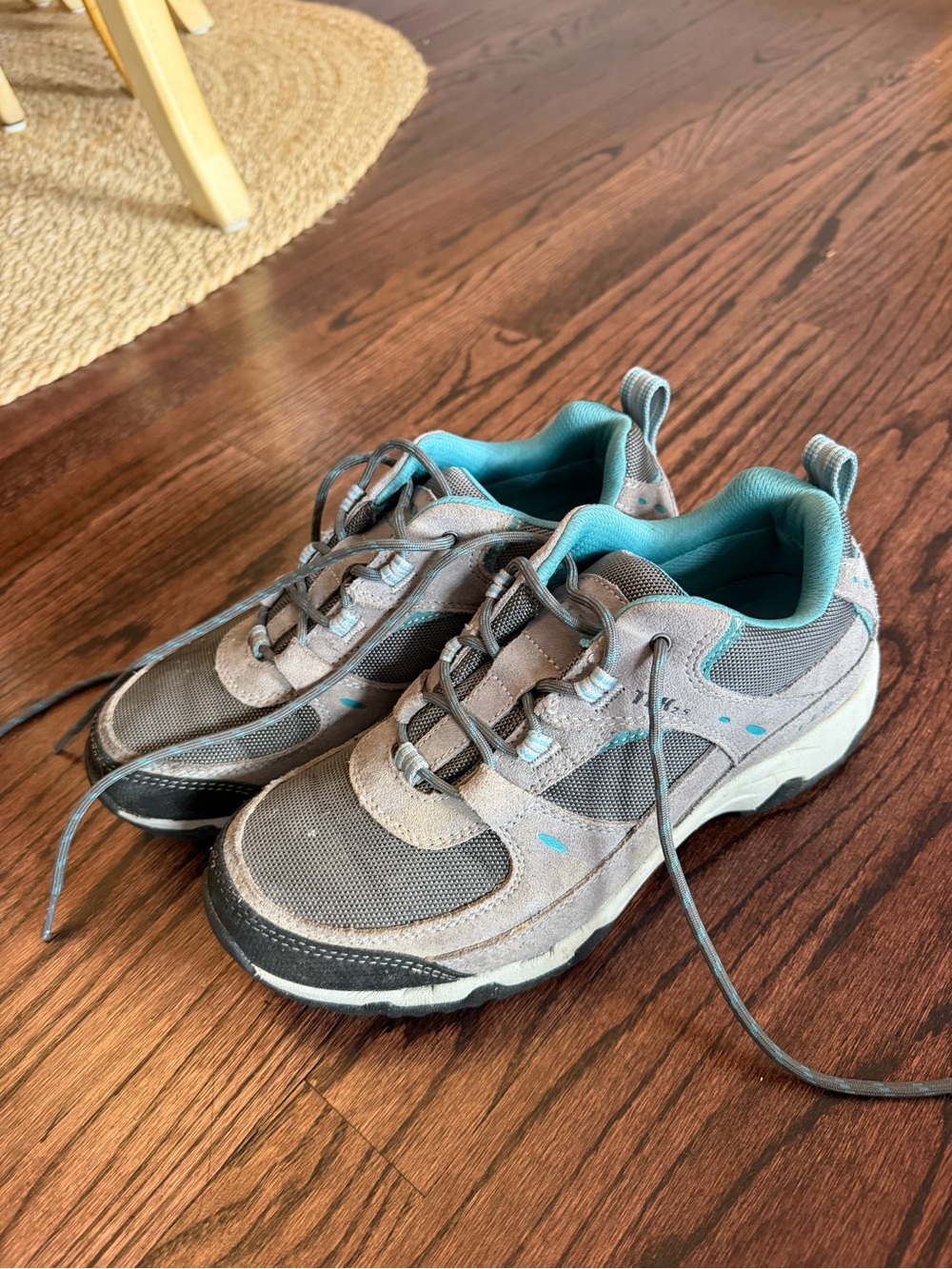L.L. Bean Gray and Teal Women's Trail Boots